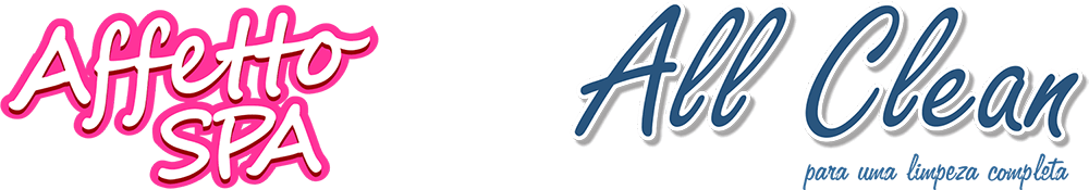 Logo de duas marcas da empresa: Affetto SPA e All Clean.